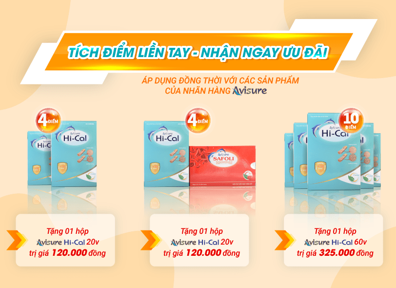 Tích điểm avisure hical nhận quà