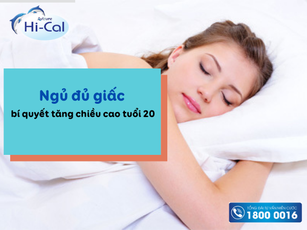 Ngủ đủ giấc giúp tăng chiều cao tuổi 20 hiệu quả 