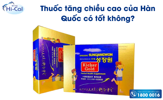 Thuốc tăng chiều cao của Hàn có tốt không?