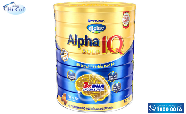 Sữa Vinamilk Dielac Alpha Gold 4 dòng sữa tăng chiều cao cho trẻ 3 tuổi